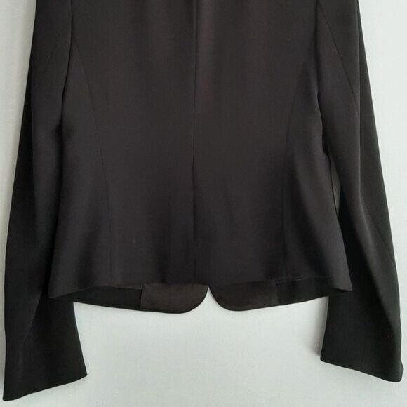 DIANE VON FURSTENBERG Jennie Blazer Jacket Four-Season Stretch Black Sz 2 - Picture 11 of 16